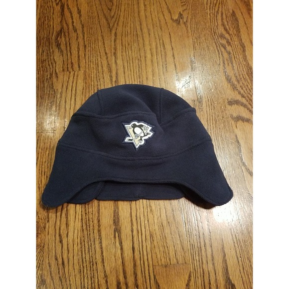 Pittsburgh Penguins LABATT BLUE Fleece NHL Helmet Hat Winter Ski Beanie Cap - Picture 1 of 8